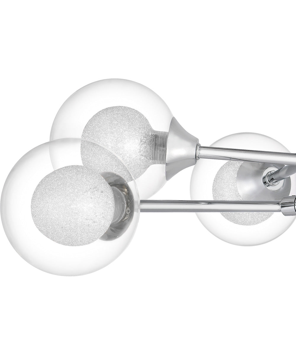 Spellbound 6-light Semi Flush Mount Polished Chrome