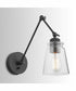Profile 1-Light Plug In Sconce Matte Black, 5"W