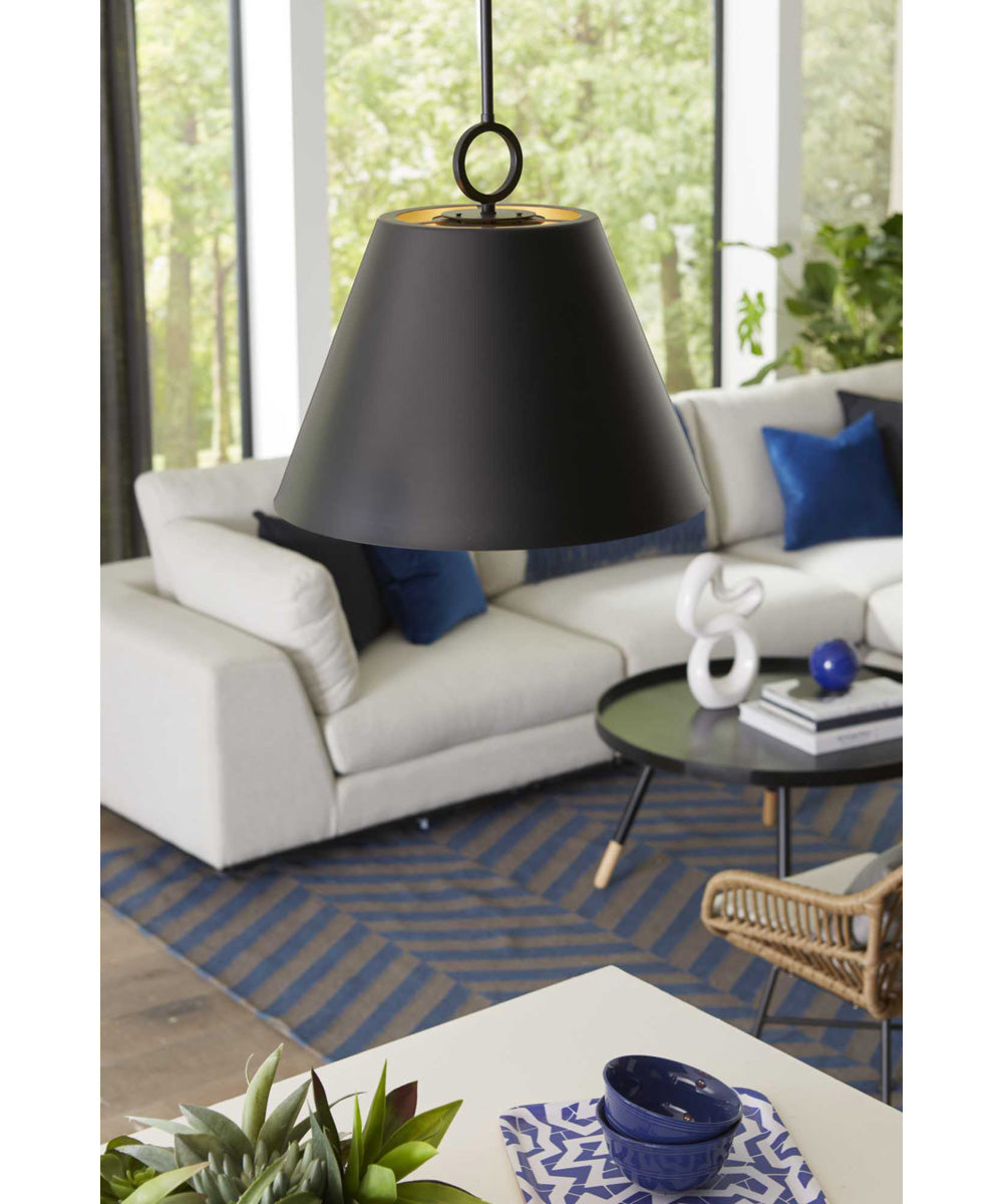 Parkhurst 3-Light New Traditional Metal Pendant Light Matte Black