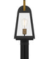 O'Leary Large 1-light Outdoor Post Light  Coastal Armour Steel Earth Black