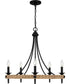 Catania 5-light Chandelier Matte Black