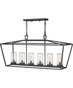 Alford Place 6-Light Outdoor Six Light Linear in Museum Black