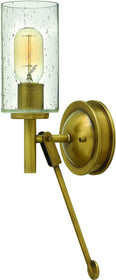 5"W Collier 1-Light Wall Sconce Heritage Brass
