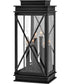 Montecito 3-Light Large Outdoor Wall Mount Lantern in Museum Black