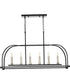 Seneca 6-Light Linear Chandelier Matte Black