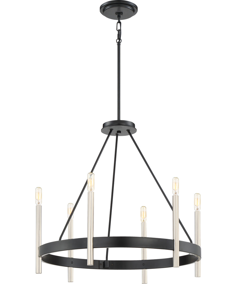 Anthem 6-light Chandelier Mystic Black