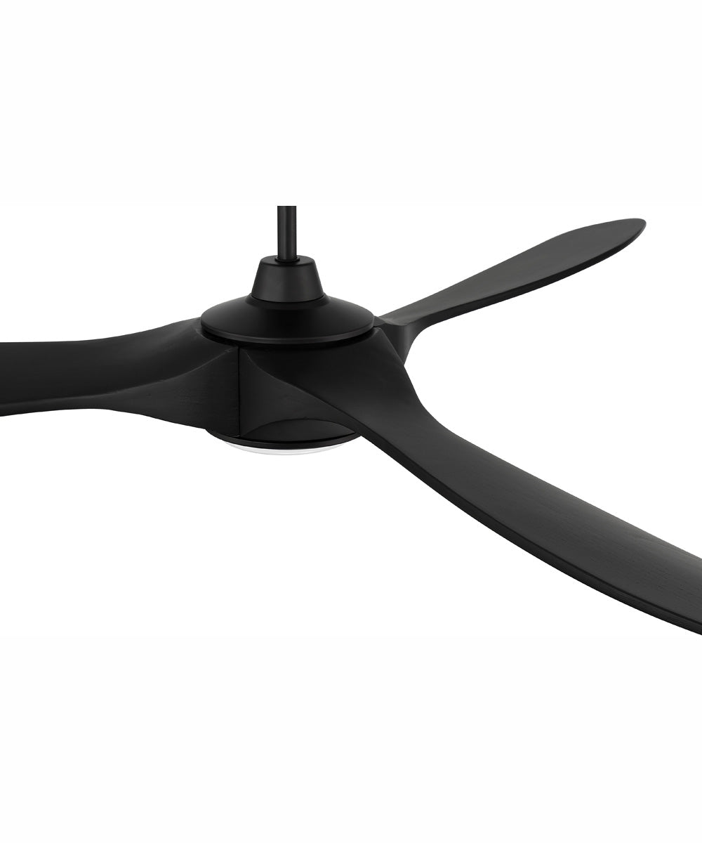 60" Envy 1-Light Indoor/Outdoor Ceiling Fan Flat Black