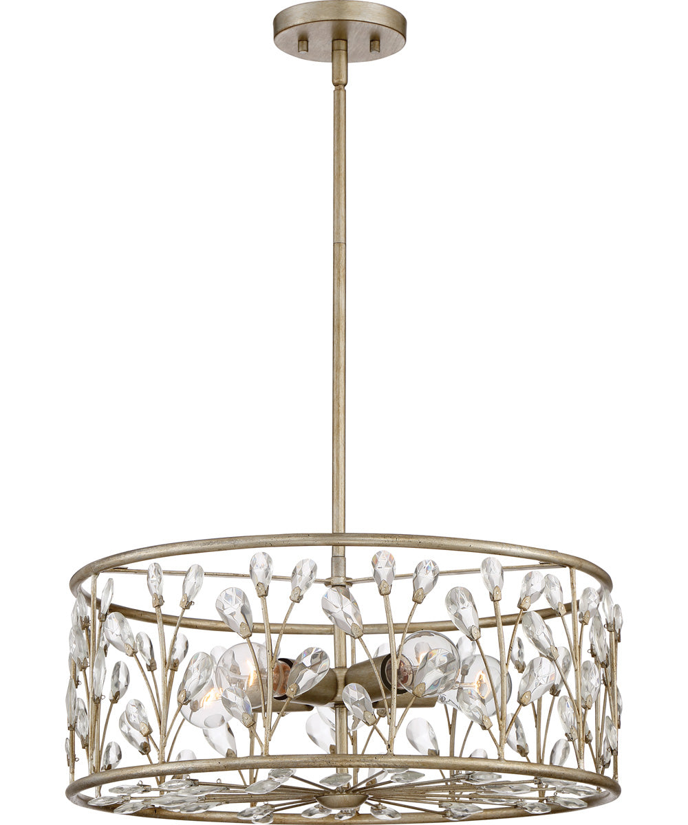 Meadow Lane 5-light Pendant Vintage Gold