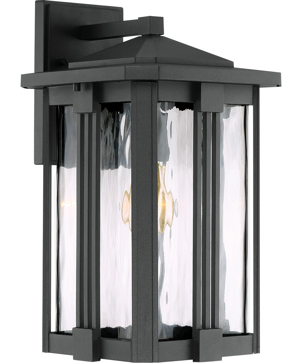 Everglade Medium 1-light Outdoor Wall Light Earth Black