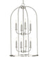 Leyden 8-Light Farmhouse Style Foyer Pendant Light Brushed Nickel