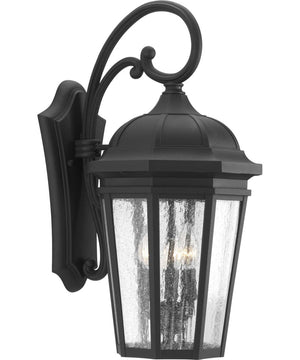 Verdae 3-Light Large Wall-Lantern Textured Black
