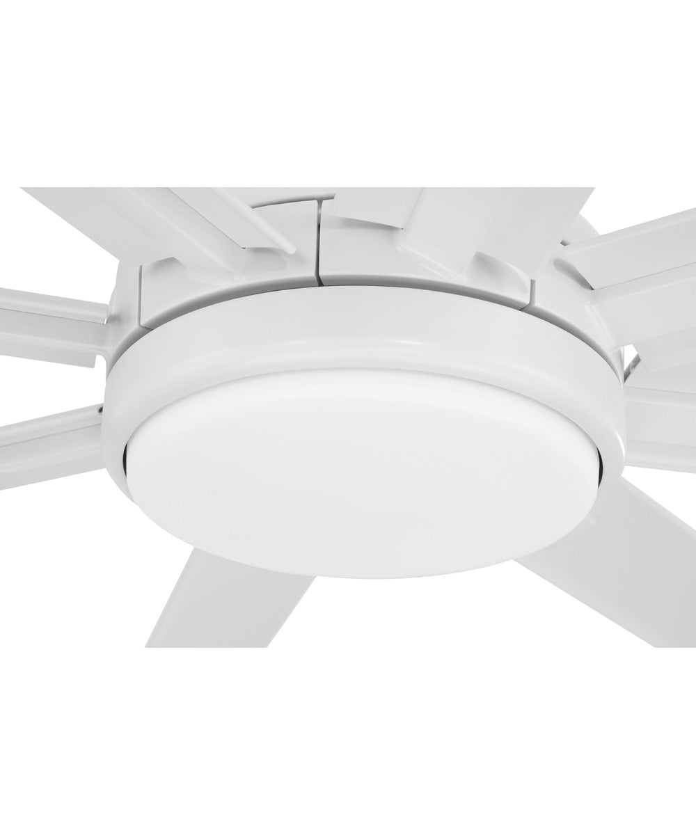 Rush 65" 1-Light Ceiling Fan (Blades Included) White