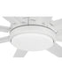 Rush 65" 1-Light Ceiling Fan (Blades Included) White