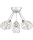 Spellbound 6-light Semi Flush Mount Polished Chrome