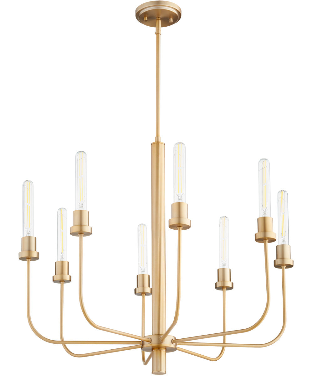 Sheridan 8-light Chandelier Aged Brass