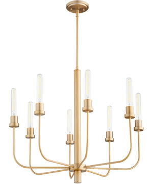 Sheridan 8-light Chandelier Aged Brass