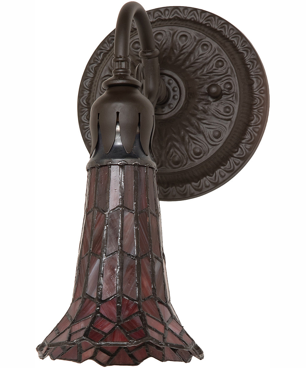 5.5" Wide Stained Glass Pond Lily Wall Sconce