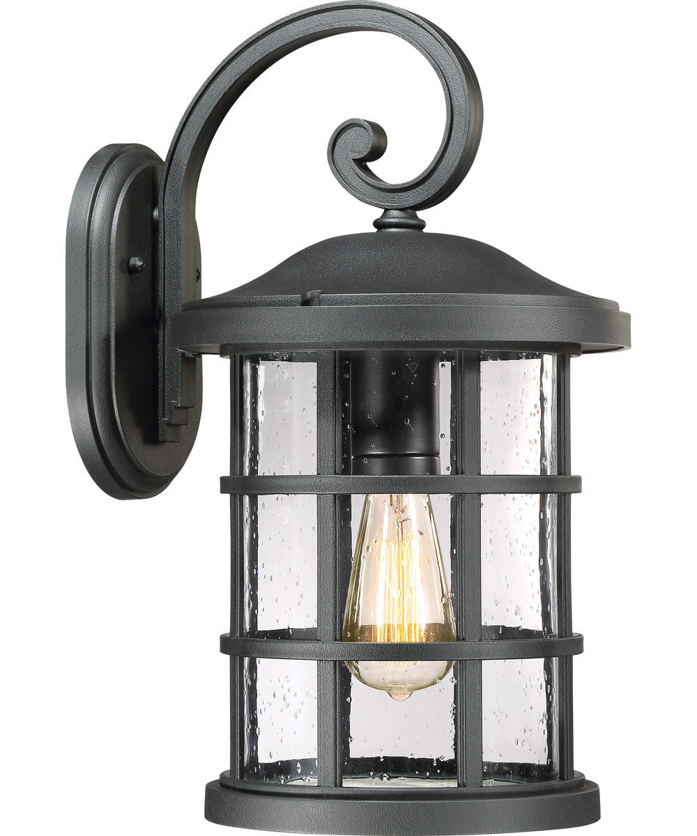 Crusade Large 1-light Outdoor Wall Light  Coastal Armour Earth Black