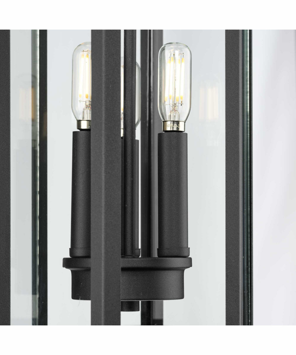 Ramsey Modern Farmhouse Outdoor Hanging Lantern Textured Black