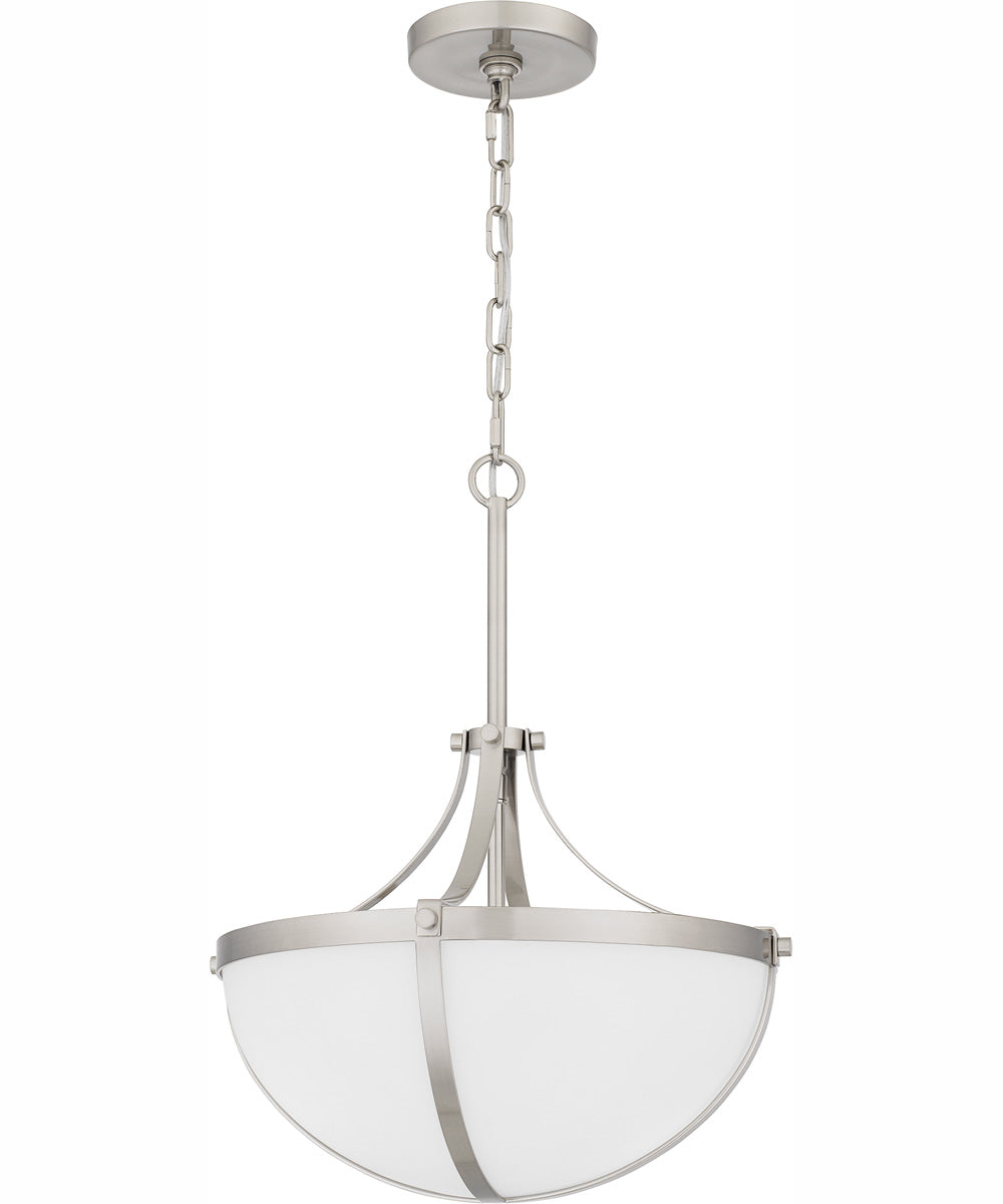 Antebellum Large 2-light Pendant Brushed Nickel
