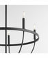 Tribute 5-light Chandelier Matte Black