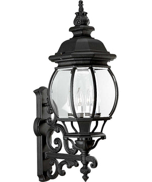 Onion Lantern 4-Light Wall Lantern Textured Black