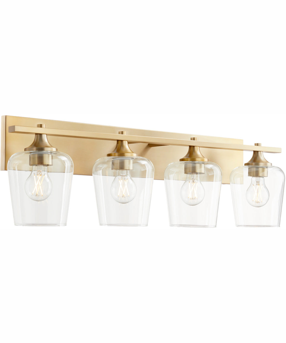 Veno 4-light Bath Vanity Light Aged Brass