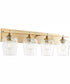 Veno 4-light Bath Vanity Light Aged Brass