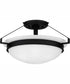 Quoizel Semi-Flush Mount Medium 2-light Semi Flush Mount Matte Black