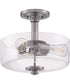 Dardyn 3-Light Convertible Semi Flush Brushed Polished Nickel
