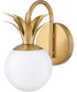 Palma 1-Light Single Light Vanity in Heritage Brass