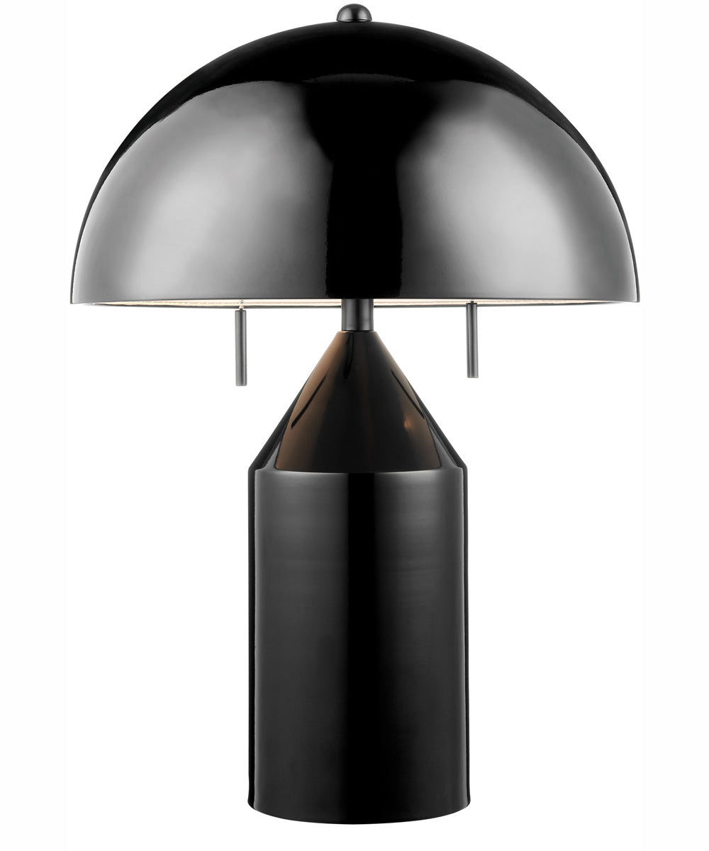 Ranae 2-Light Metal Table Lamp Black