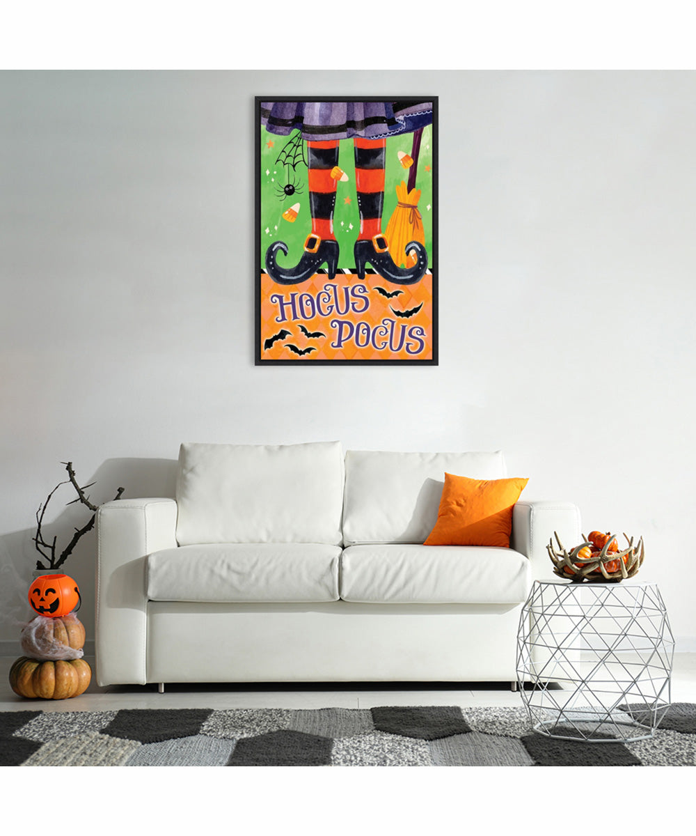 Framed Witchy Hocus Pocus by Art Nd Canvas Wall Art Print (23  W x 33  H), Sylvie Black Frame