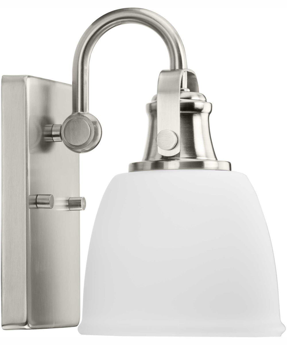 Preston 1-Light Coastal Bath Vanity Light Brushed Nickel