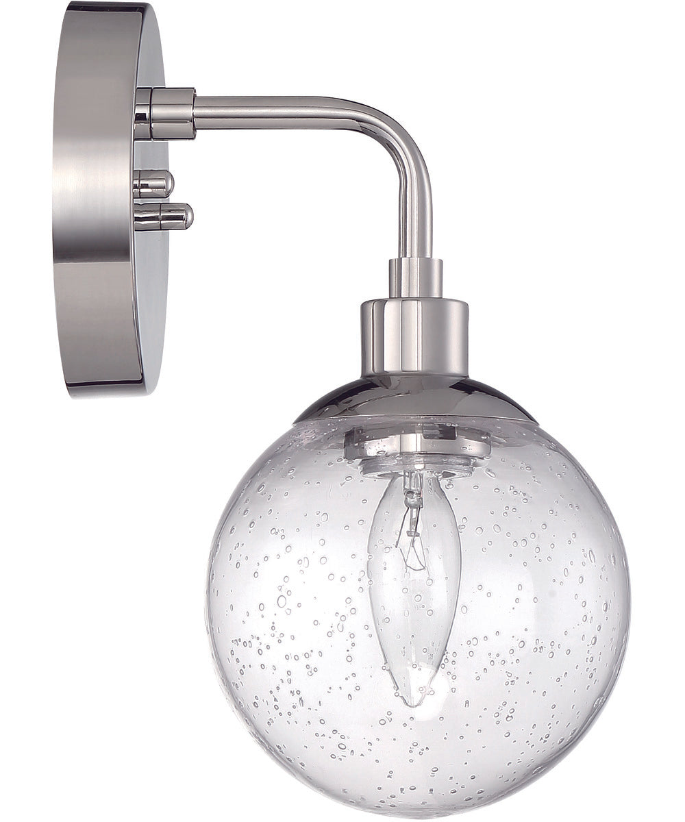 Que 1-Light Wall Sconce Chrome
