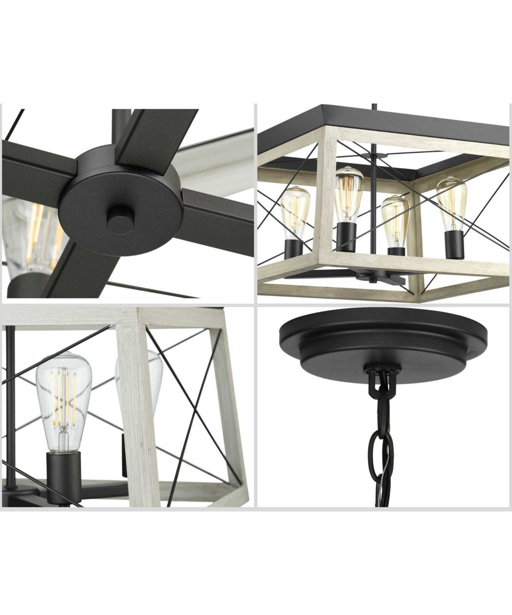 Briarwood 4-Light Coastal Chandelier Light Graphite