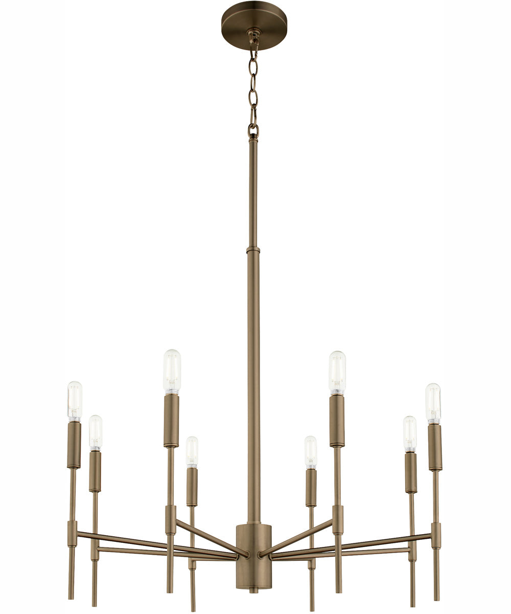 Hamilton 8-light Chandelier Dark Brass