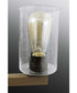 Barnes Mill 3-Light Clear Seeded Glass Farmhouse Bath Vanity Light Antique Bronze