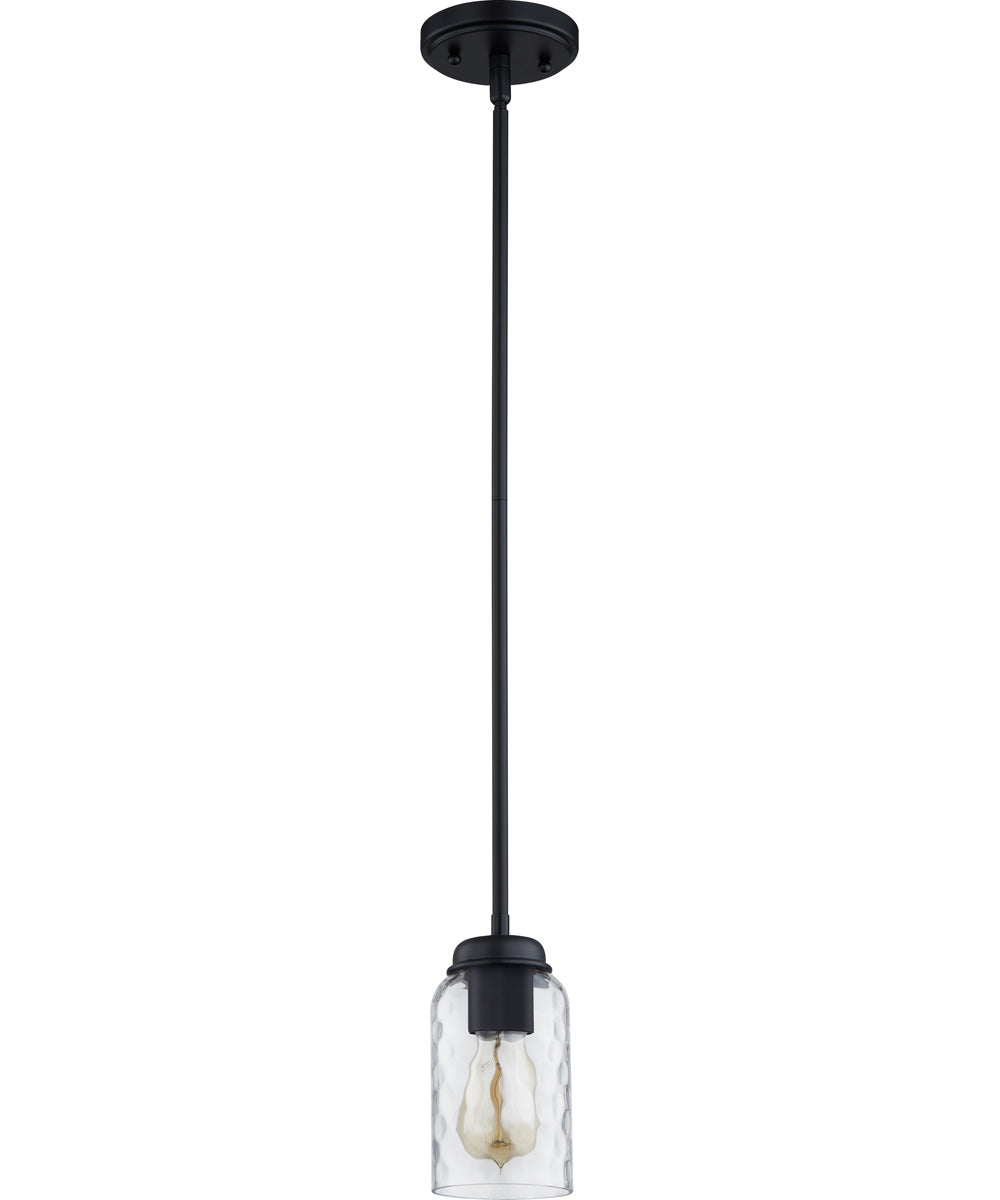 Blanche Small 1-light Mini Pendant Matte Black
