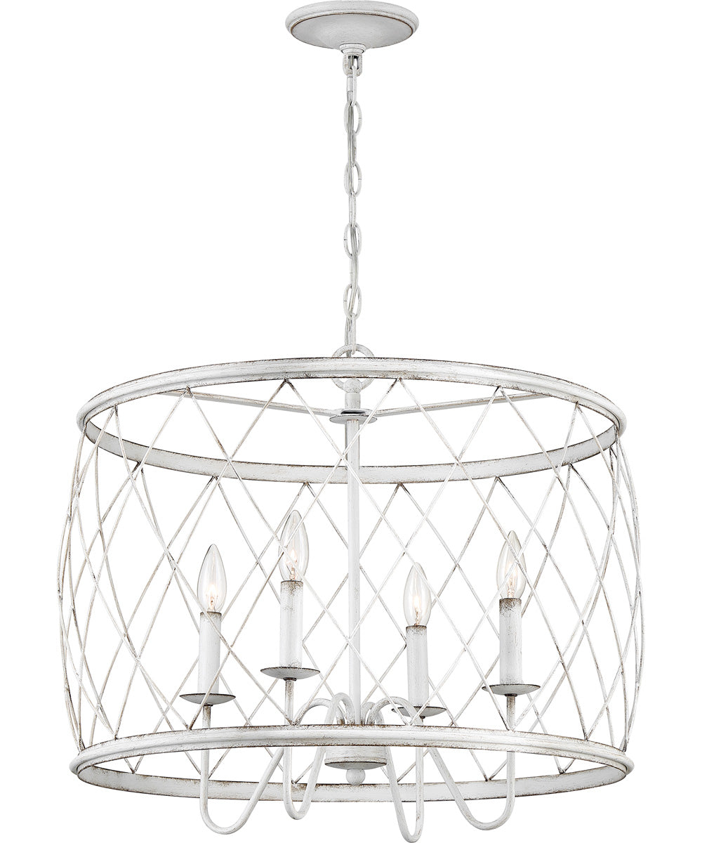 Dury 4-light Pendant Antique White