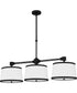 Kylen Medium 3-light Island Light Matte Black