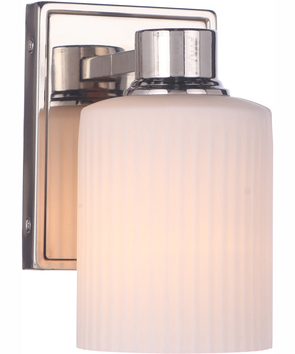 Bretton 1-Light Wall Sconce Polished Nickel