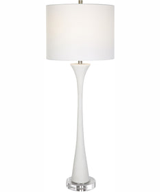 Fountain White Marble Buffet Lamp