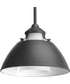 Carbon 1-Light Etched White Glass Mid-Century Modern Pendant Light Graphite