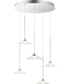 Cono LED 5-Light Pendant Polished Chrome