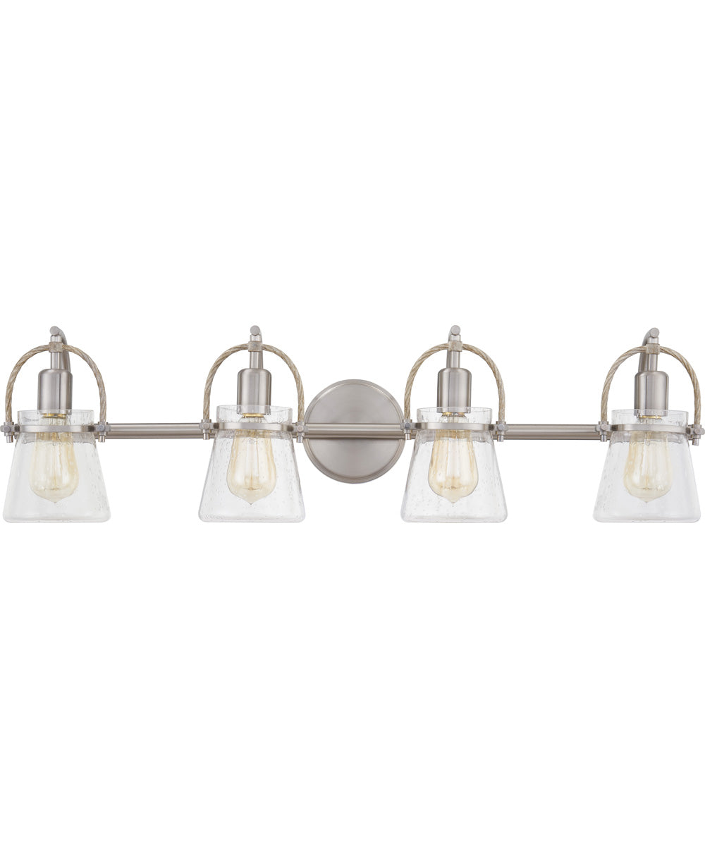 Stafford Extra Large 4-light Bath Light Brushed Nickel