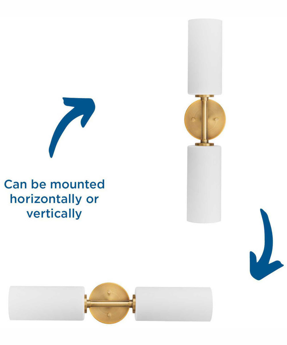 Cofield 2-Light Transitional Wall Bracket Vintage Brass