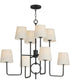 Paoli 8-Light Chandelier Charcoal Bronze