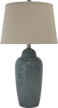 30"H 1-Light 3-Way Table Lamp Green