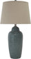 30"H 1-Light 3-Way Table Lamp Green